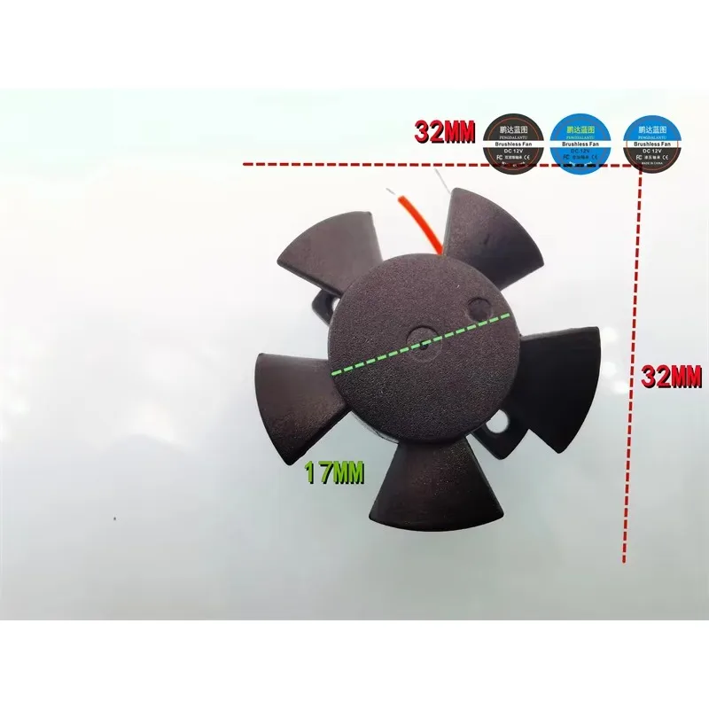 

pa 32*10mm BLUEPRINT 3210 3.2CM 5V 9V Universal Silent High RP Graphics Frameless Replacement Fan