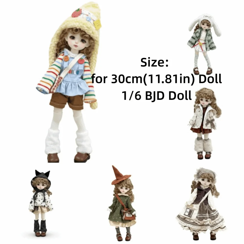 30cm Height BJD Doll Clothes High Heel Elegant Dress Princess Figurine Clothing 6 Pointed Ball Joint Doll Dress Gift for Girls - view 6