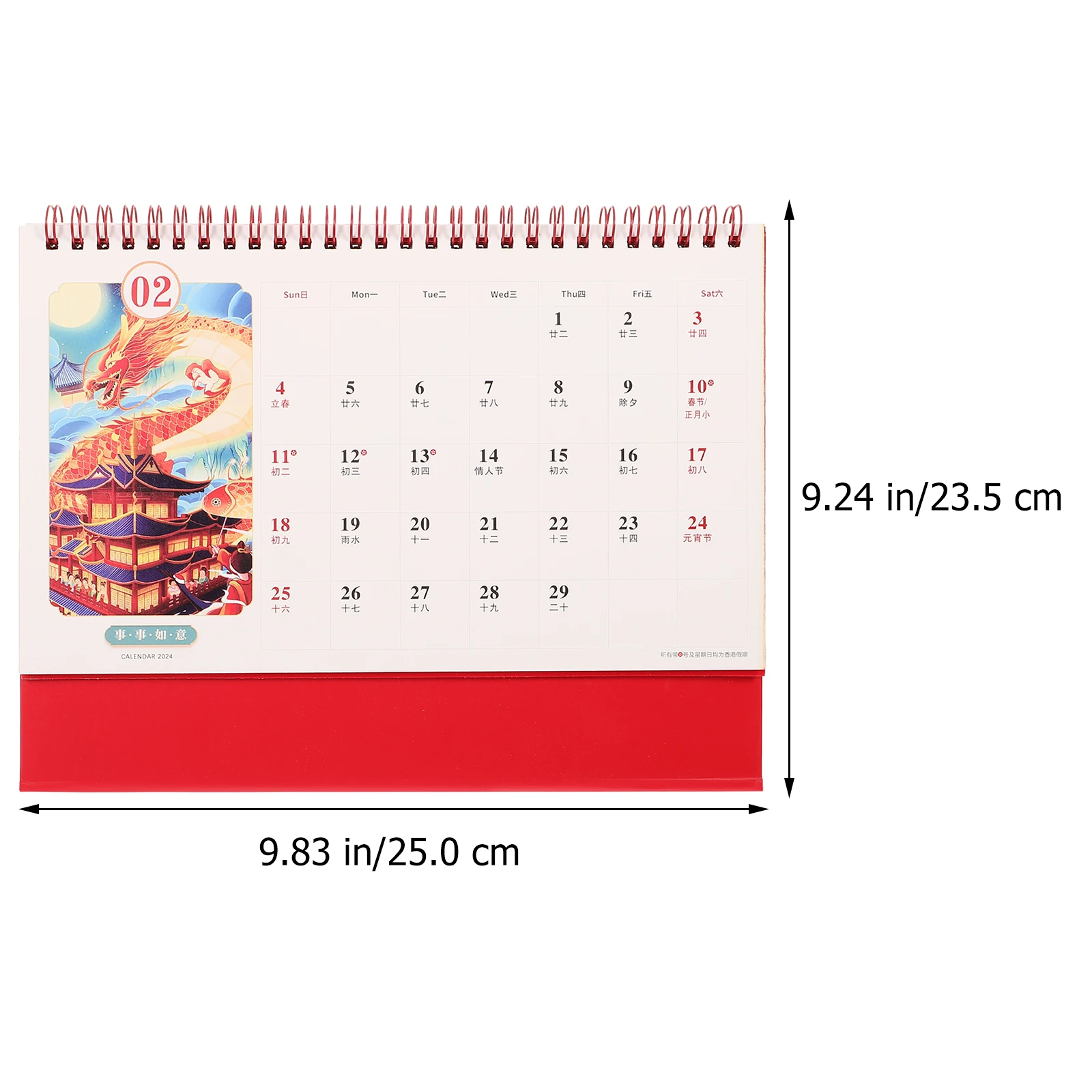 

1pcs Creative 2024 Desk Calendar Freestanding Thick Paper Schedule Planner Decorative Table Calendar For Office Home Use