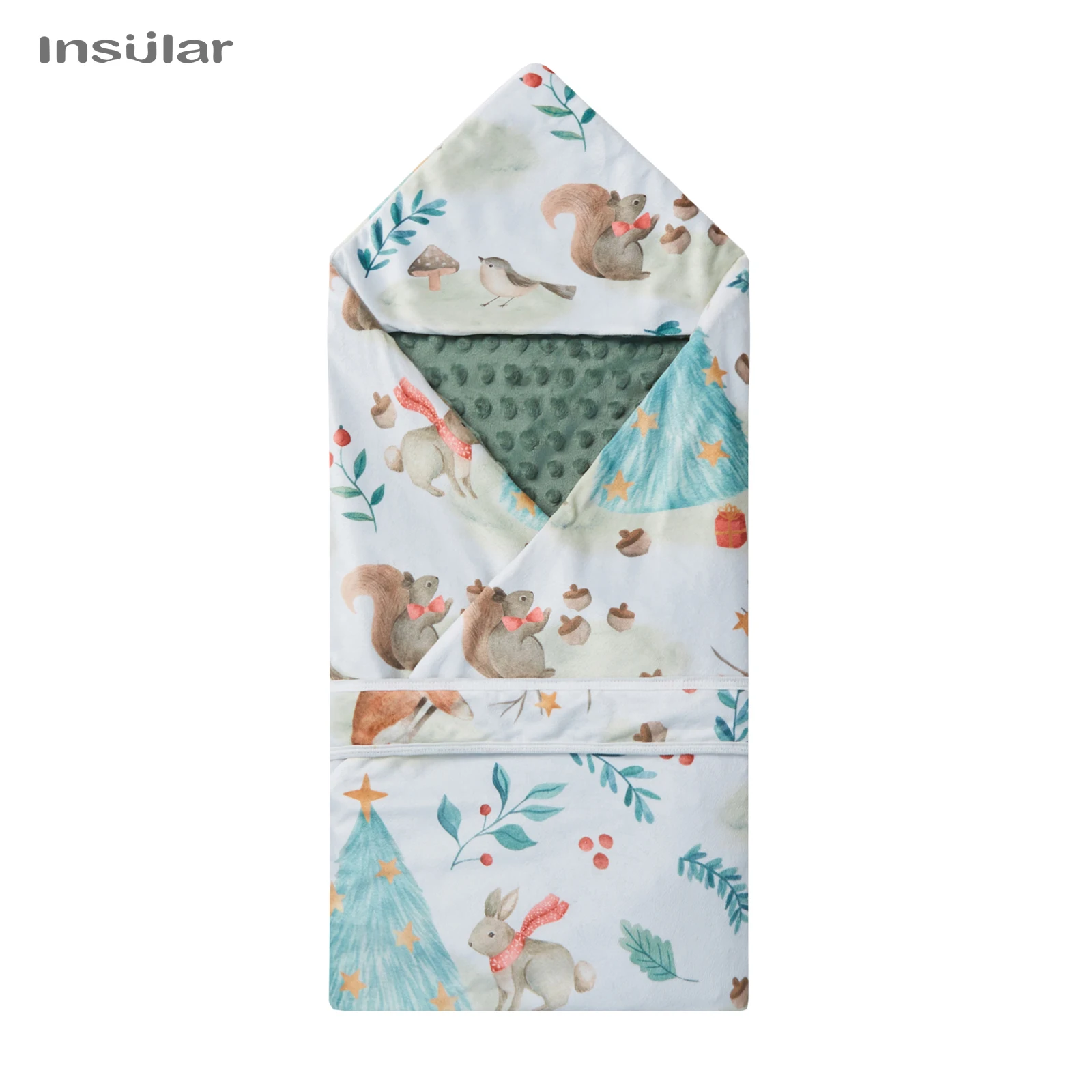 

New Style Baby Hooded Blanket Warm Swaddling Wrap Winter Newborn Quilt Babe Toddler Nap Blanket Infant Bedding Baby Shower Gift