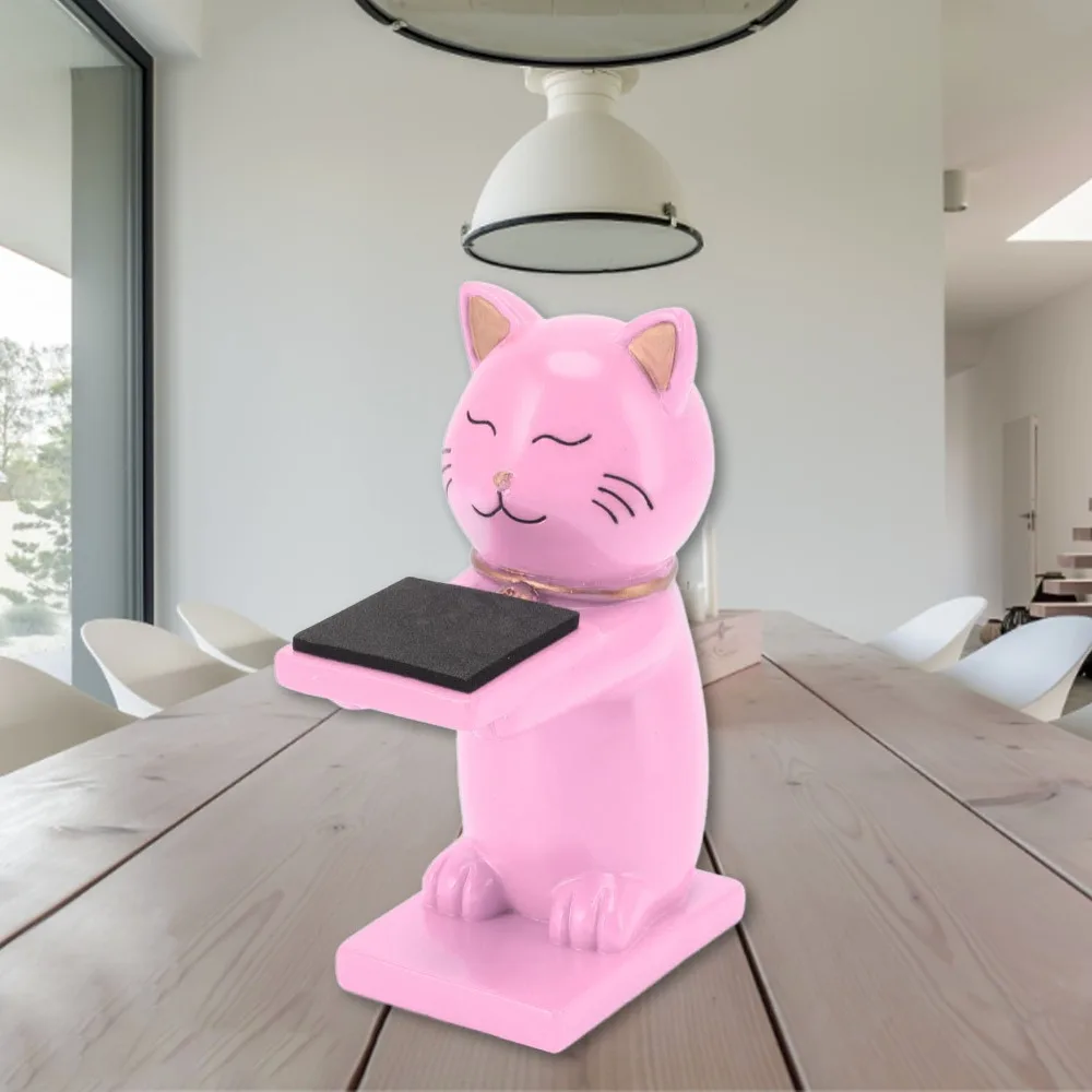 

Stylish Resin Watch Stand Solid Smooth Watch Display Rack Cat-shaped Decorative Watch Holder Watch Display