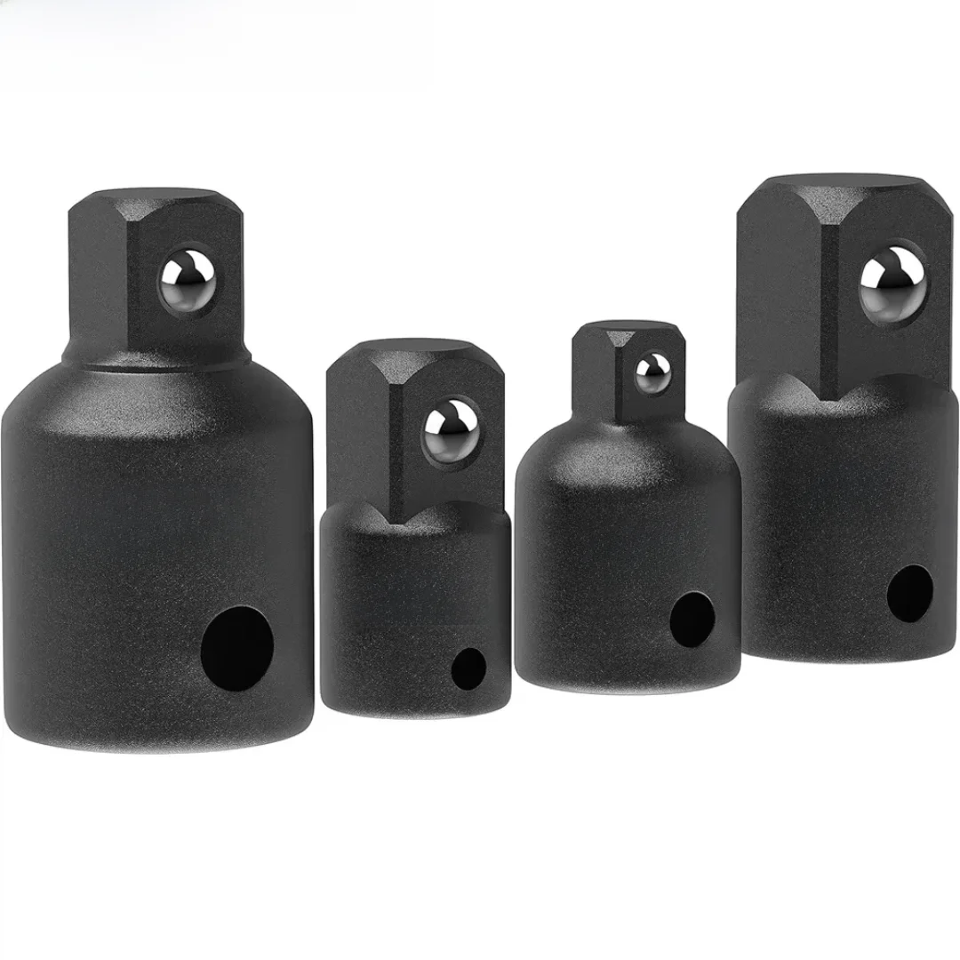 

4PCS Impact Socket Adapter Reducer Set 1/2 3/8 1/4 inch Use Wrenches Drills in Auto and Impact Driver Construction Work