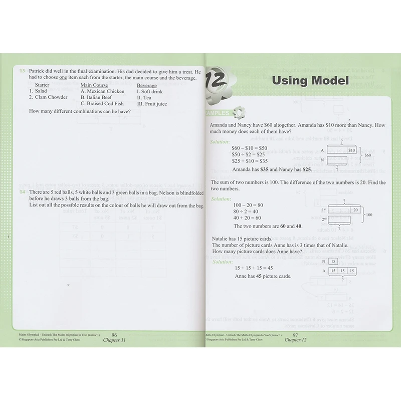 SAP Maths Olympiad Workbook Grade 1-6 Mathematical Thinking Training Exercise For 7-12Ages Children Learn Math Mathematics Books