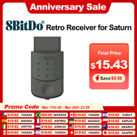8BitDo Retro Receiver for Saturn Compatible Ultimate Bluetooth 2.4g 2C Wireless SN30 XBOX One Elite 2 Switch Pro PS Controller