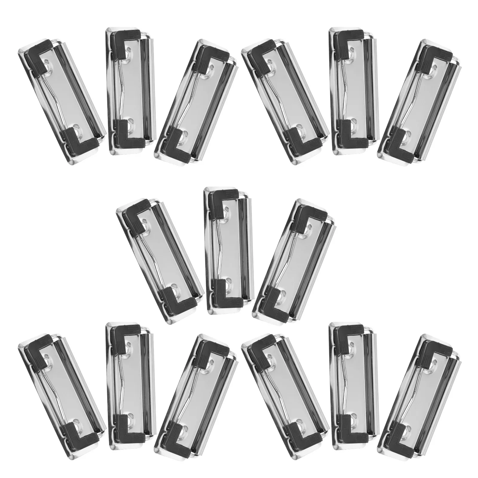 

15Pcs Versatile Metal Clipboard Clips Heavy-Duty Mountable Clipboard Metal Clamps for Hospital Warehouse Classroom School