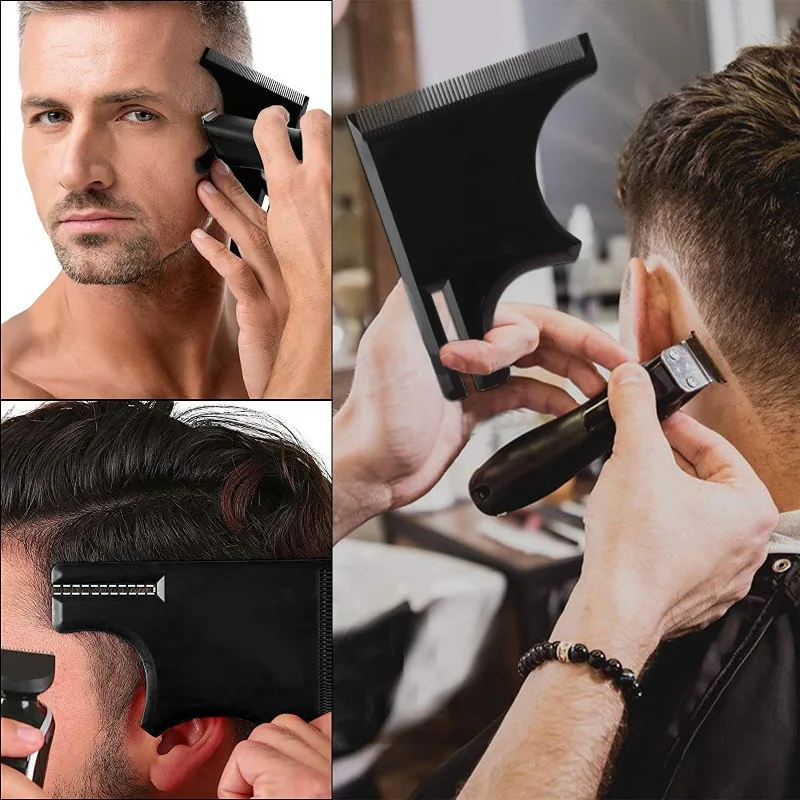 Haircut Tool Multi-Curve Hairline Template Stencil For Men Barber Supplies Hairdressing Style Ruler Compatible Styling Tools