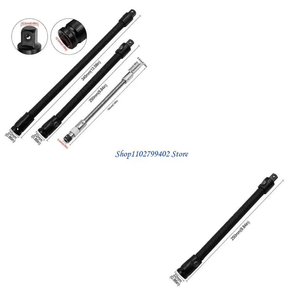 

547F 1/2 Электрический торцевой ключ Пружинный удлинитель Универсальный гибкий вал