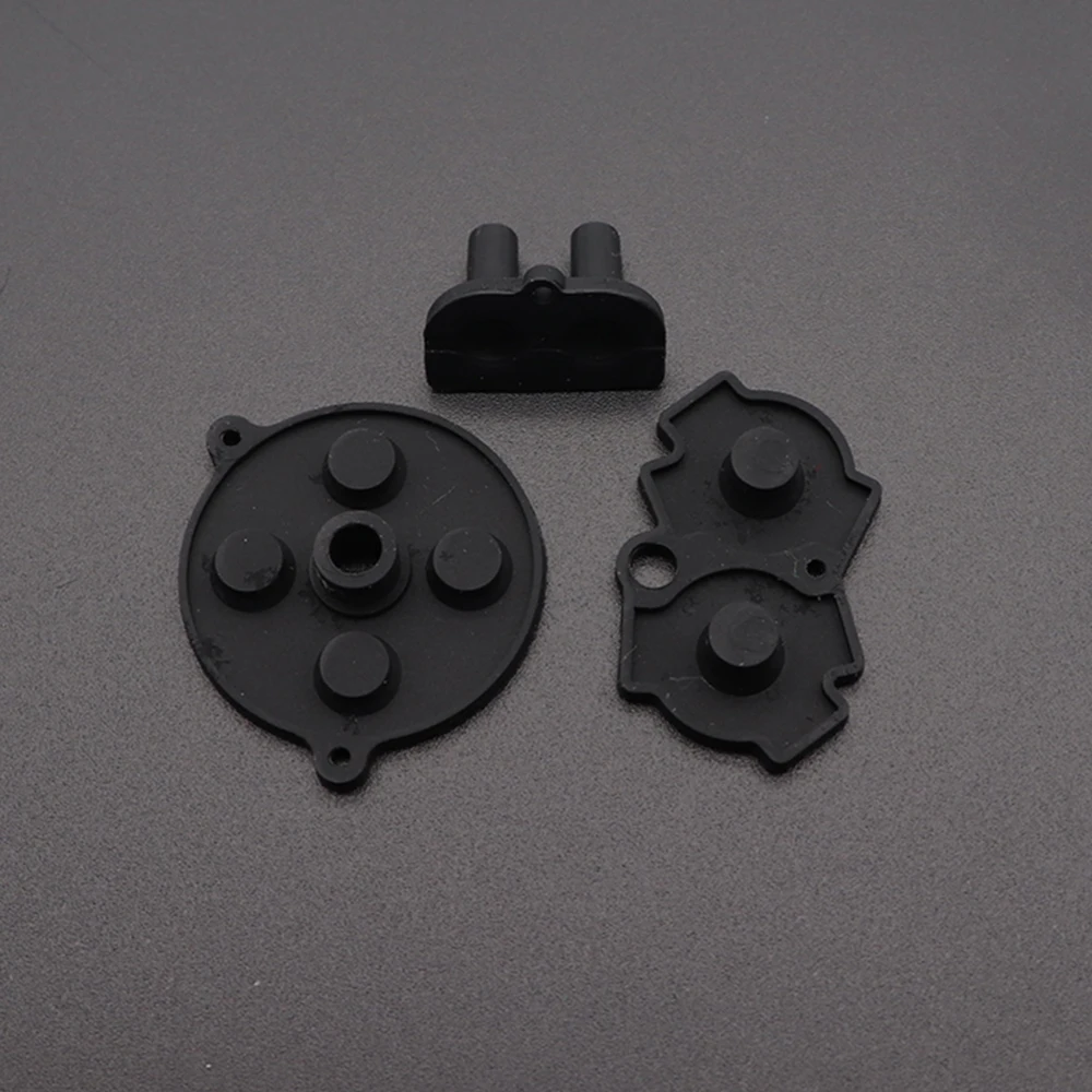 1 Juego de almohadillas conductoras de botón de goma GBA para teclado Game Boy Advance A-B d-pad botones de selección de inicio almohadillas conductoras