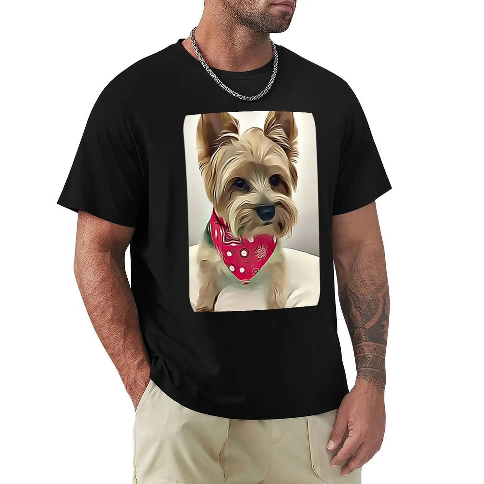Camiseta Australian Silky Terrier, camiseta informal antidecoloración