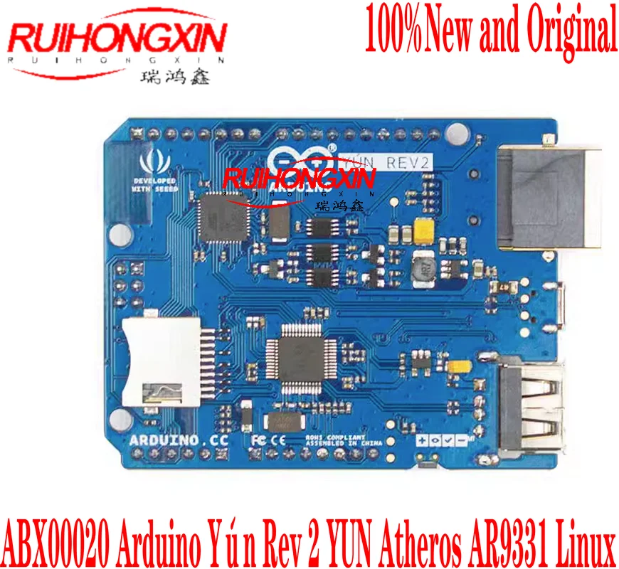 Макетная плата ABX00020 Arduino YUN Rev 2 YUN Atheros AR9331 Linux, 100% новая и оригинальная