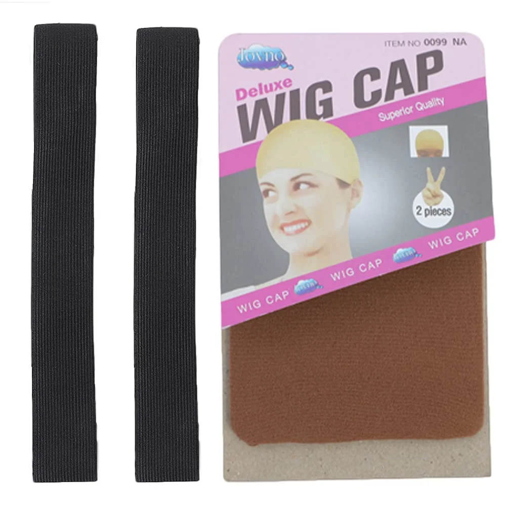 

Stretchy Nylon Wig Caps Hairnets Stocking Wig Nets for Long Hair Wigs+Adjustable Lace Melting Band Lace Frontal Melt Band