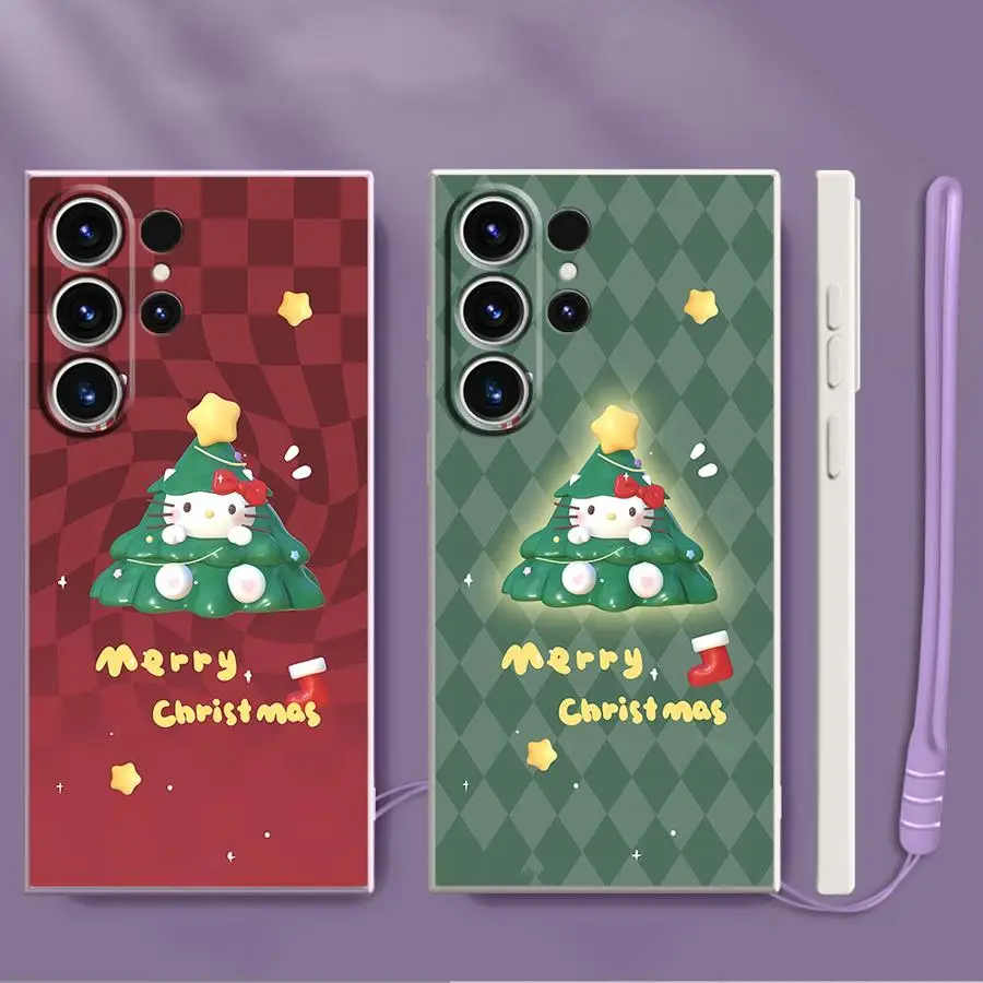 Cute Character Christmas Soft Cover Case for Samsung Galaxy S22 Ultra S23 S25 Edge S20 Note 20 10 Ultra S21 Plus S24 FE