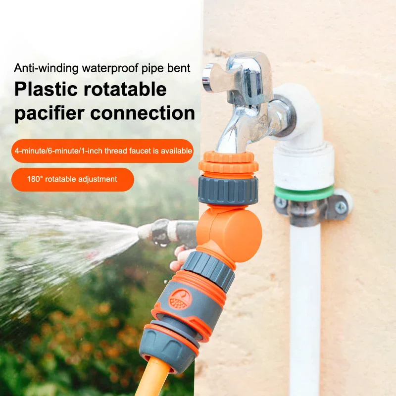 

Соединитель садового шланга, адаптер для крана 1/2 дюйма, пластиковый быстроразъемный замок Click-lock для полива и орошения