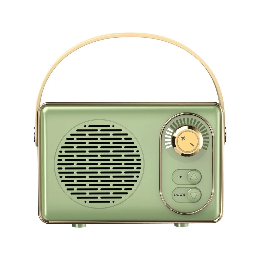 

Wireless Bluetooth Retro Bluetooth Speaker High Volume Player Portable Speaker Card Slot Classical FM Radio Children's Speaker