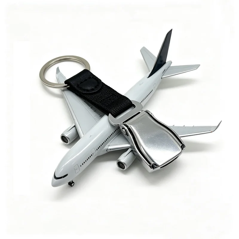 Aircraft Seat Belt Buckle Keyring Aviation Detachable Plane Safety Belt Buckle Keychain Seatbelt Buckle Keychain For Backpack