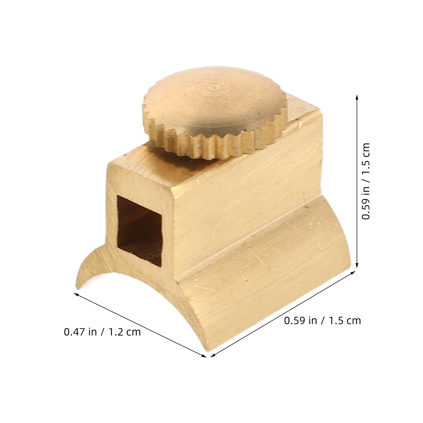 2 قطعة مجموعة البوق الصغيرة النحاسية مسامير ضبط دقيقة ارتداء مقاومة السلس إنهاء مصغرة السحابات النحاسية للأداة