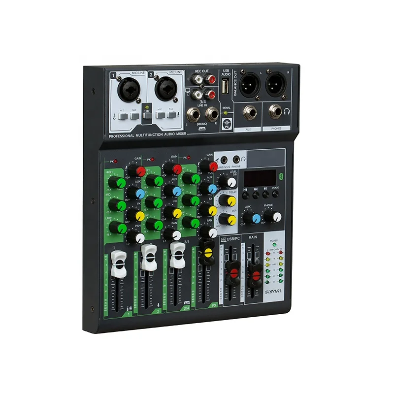 Lane NS-6BT Sound Mixing Console Audio Mixer Digital 6 Channels Digital Audio Mixer Sound Mixing Console Audio Mixer Digital