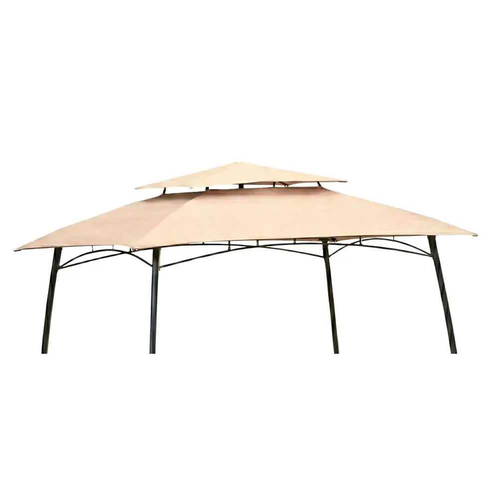 Reinforced Replacement Canopy Top Cover Compatible with The 8798308 Curved Leg Dome Grill Gazebo Classic Sand, Riplock 350