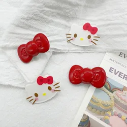 Sanrio Hello Kitty HairClips Kuromi Cinnamoroll Kawaii Kid Cartoon Barrettes Hair Hairpins Cute Girl Heart Accessories Gift