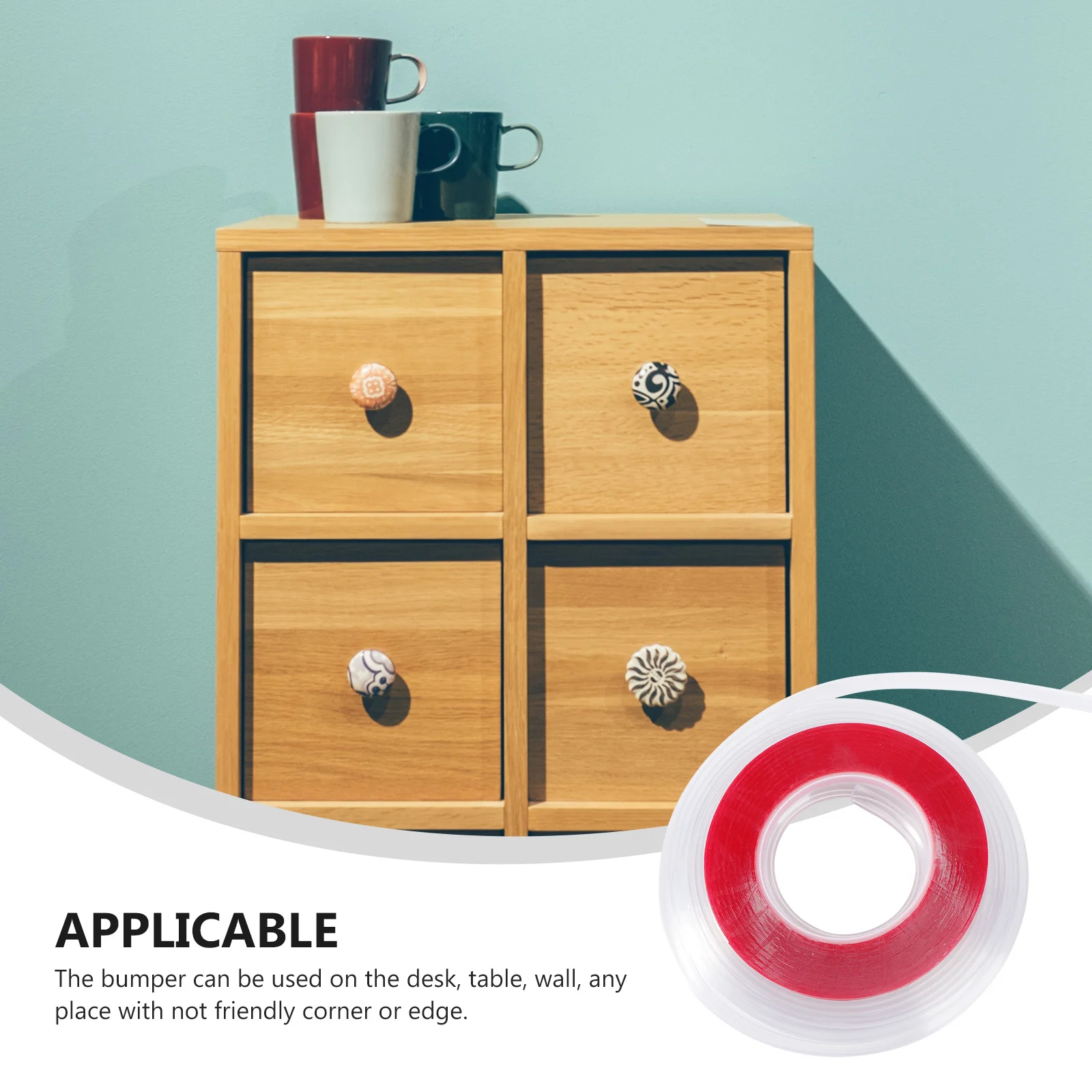 

Anti- Guards Silicone Bumper Strips For Table Corners Furniture Protection Household Safety Corner Protectors