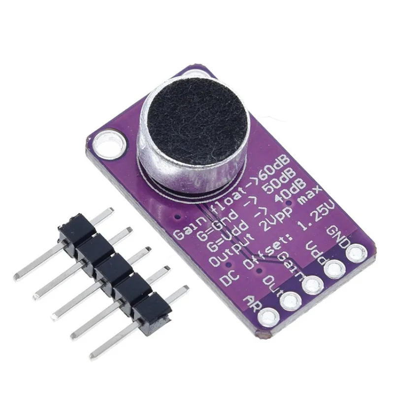 MAX9814 Microphone AGC Amplifier Board Sound Sensor Module Auto Gain Control Attack for Arduino MAX4466 PCB Board Diy Kit