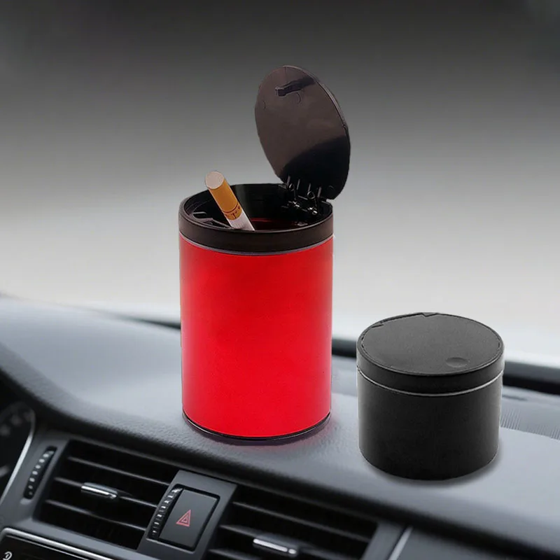 

Car interior decoration creative new product push type multifunctional car ashtray Car creative plastic ashtray Car ashtray