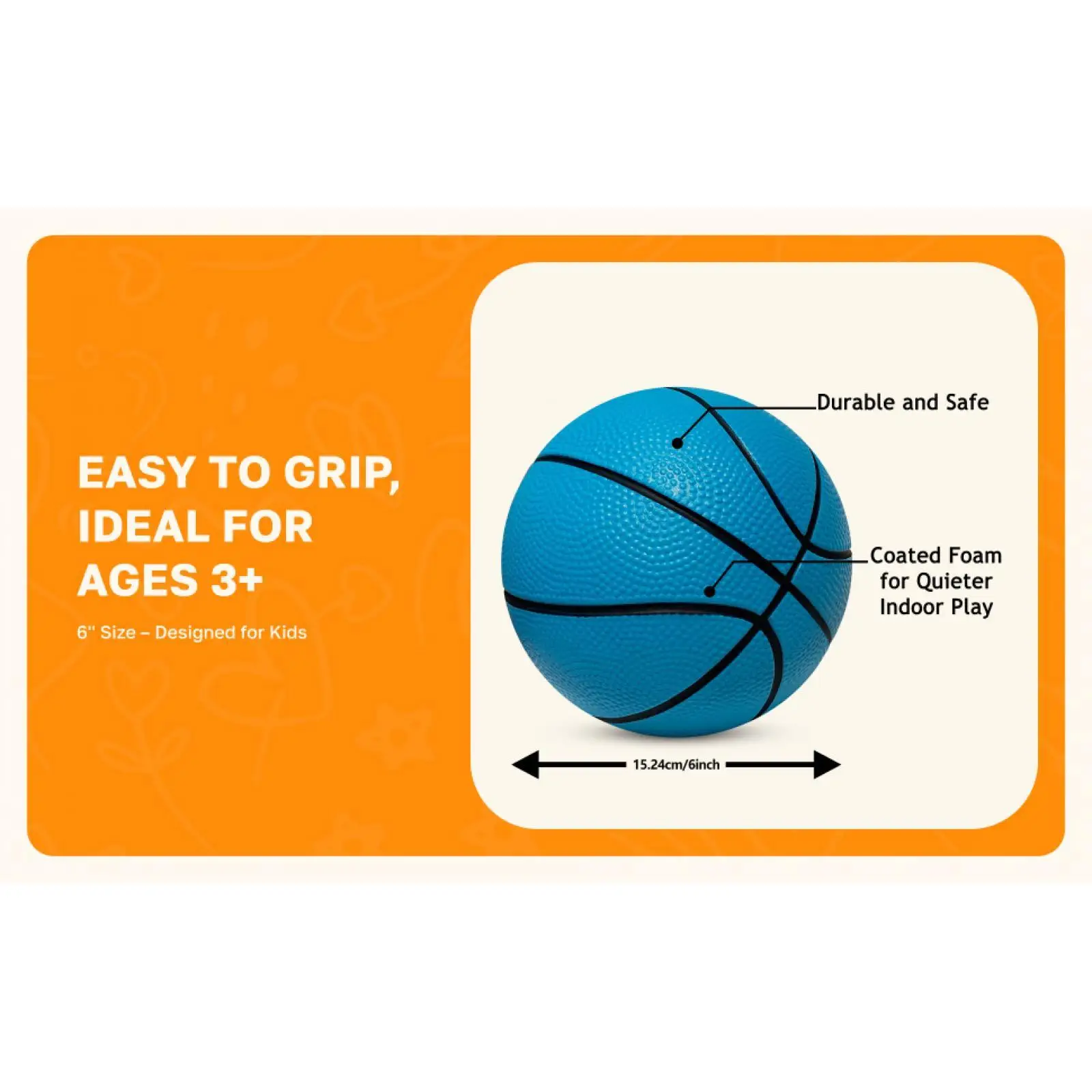 

Inflatable Mini Basketball Pool Game Thick PVC Rubber Sports Toy for Kids Indoor Outdoor Activities