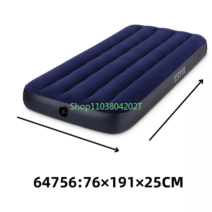 Intex 64756 oświetlony Colchones Inflavel Matelas przenośny składany do spania dmuchane materace nadmuchiwany Gonflable 76CM 2.26Kg niebieski