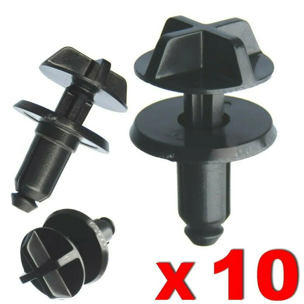 10* Car Battery Cover Cowl Fastener Clips LR024316 For Land For Discovery Evoque Battery Cover Air Intake Trim Clips