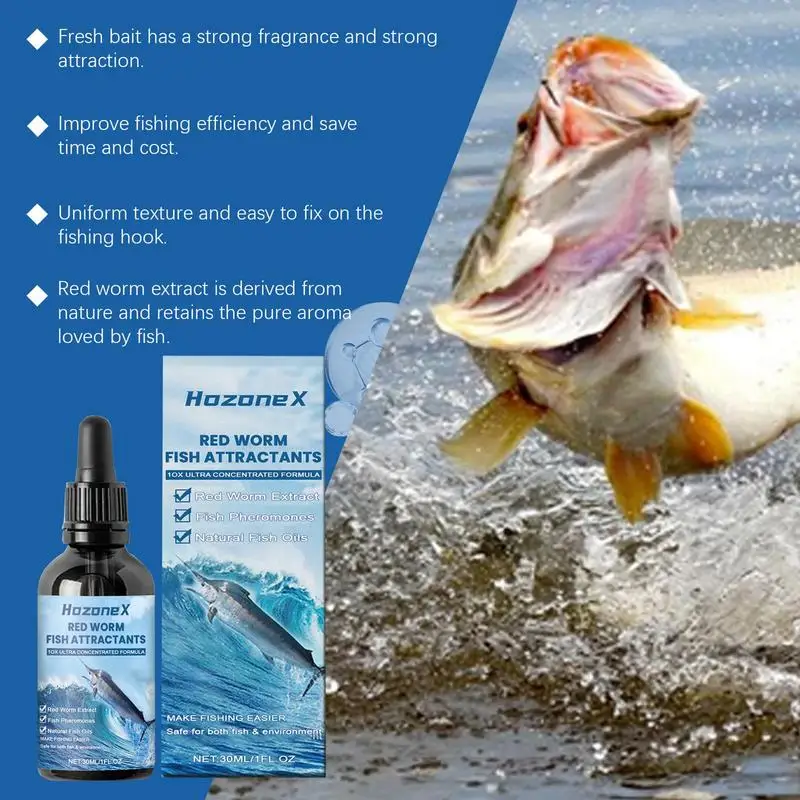 Fishing Attractants Fishing Liquid 30ml Fish Lure Attraction Fish Lure Additive Effective Safe Fish Bait Enhancer For Trout Cod