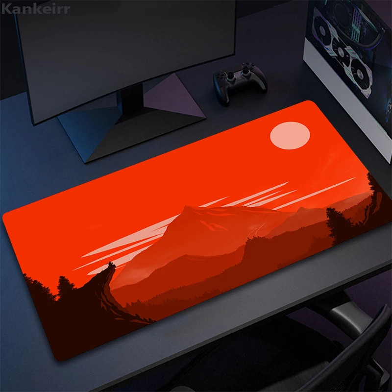 XXL Forest Mouse Pad Gaming Accessories Gabinete PC Gamer Computer Keyboard Desk Mat Rubber Office Laptop Large Mousepad 900x400