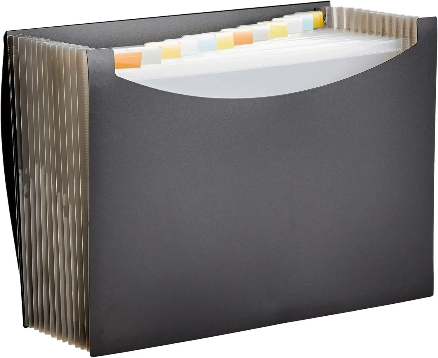 

Expanding File Folder Organizer, Letter Size 8.5x11 Inches, Black, 13 Pockets for Documents