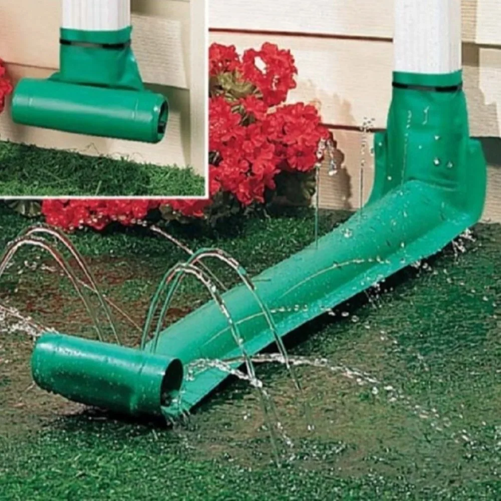 Flexible PVC Downspout Gutter Extension Prevent Erosion UV Stabilized Rainwater Diverter Prevent Splash Divert Water Away