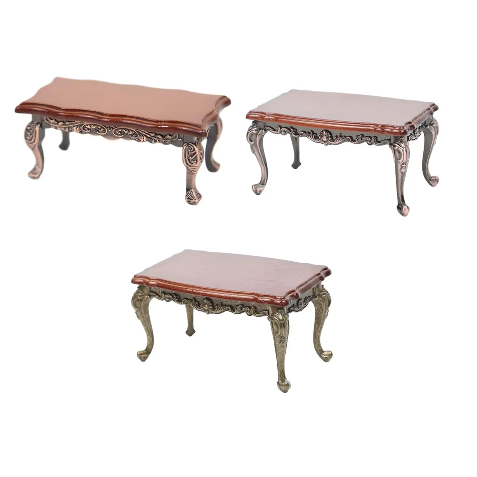 Mini bureau en bois 1:12, meubles miniatures, accessoires de Table, accessoires de poupée jouet