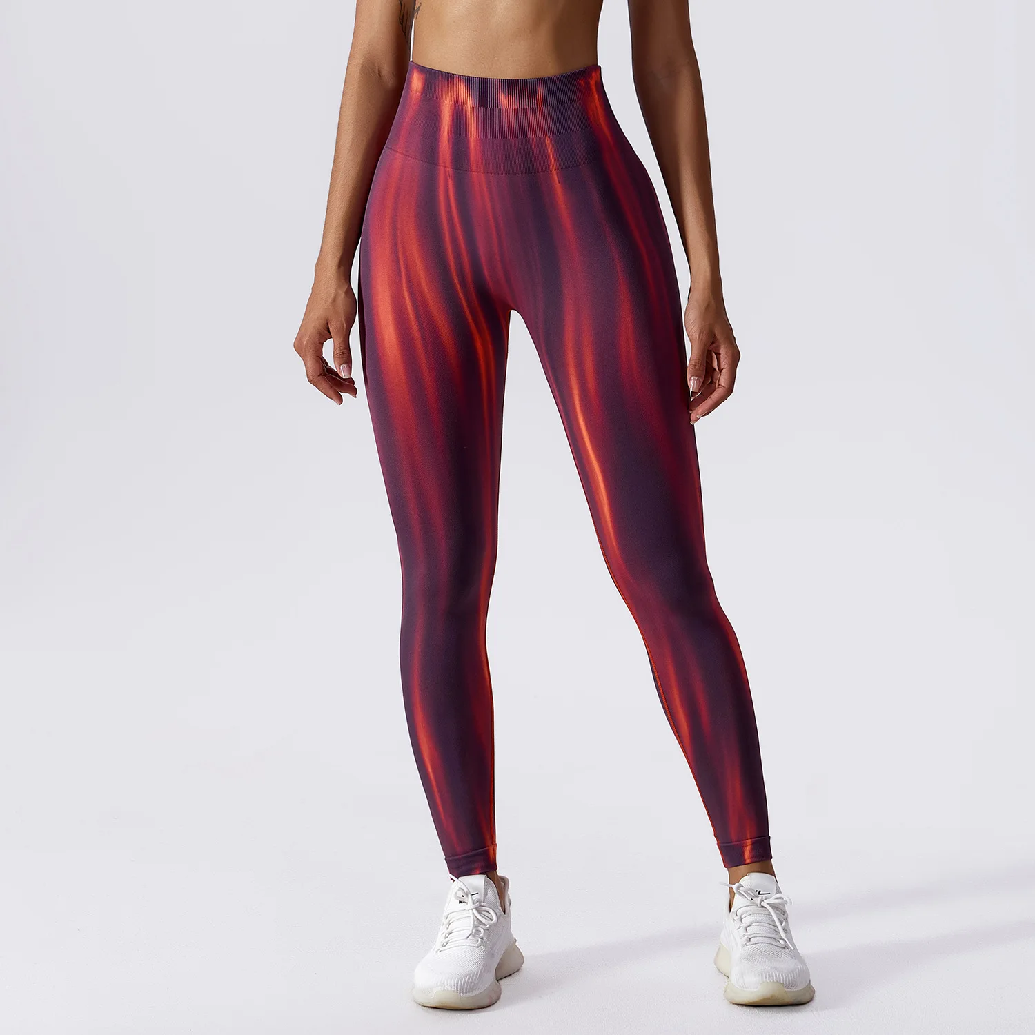 Pantaloni da yoga tie-dye Leggings da palestra Leggings sportivi senza cuciture da donna Collant da allenamento per donna Running Fitness Leggings