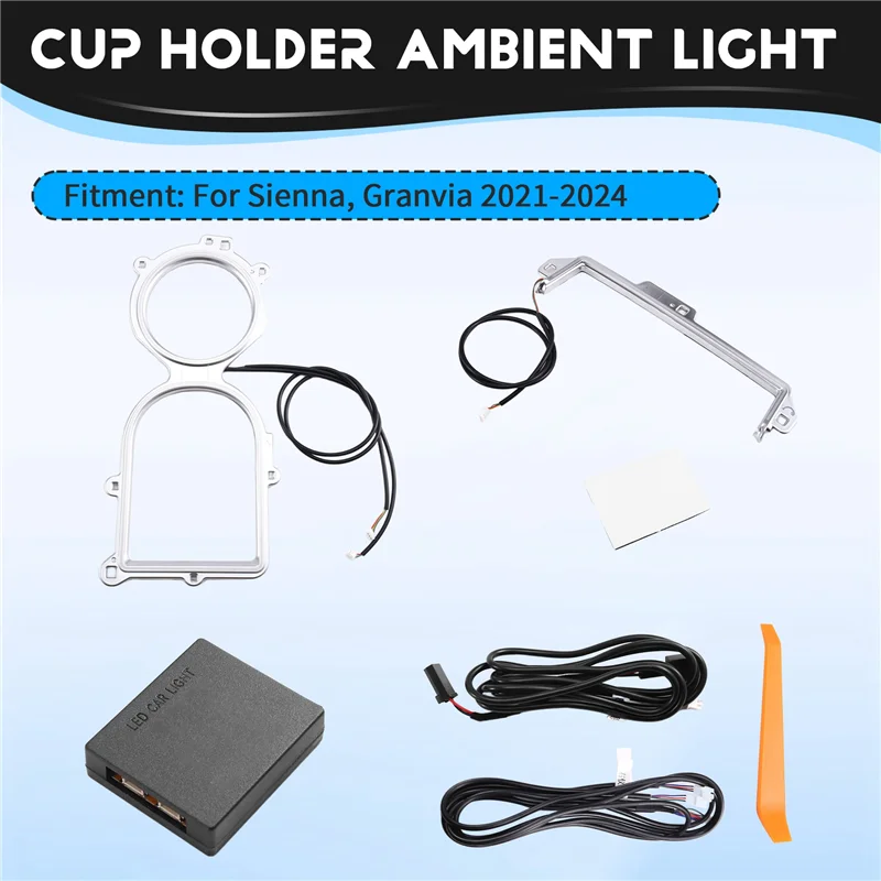 

LED Central Cup Holder Lights Interior Decorative Lamp Sienna Atmosphere Ambient Light