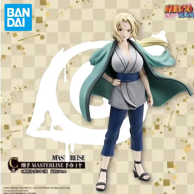In Stock Bandai Original Naruto Tsunade Figures Anime Action Models Cartoon Dolls Desktop Toys Ornament Unisex Festival Gifts