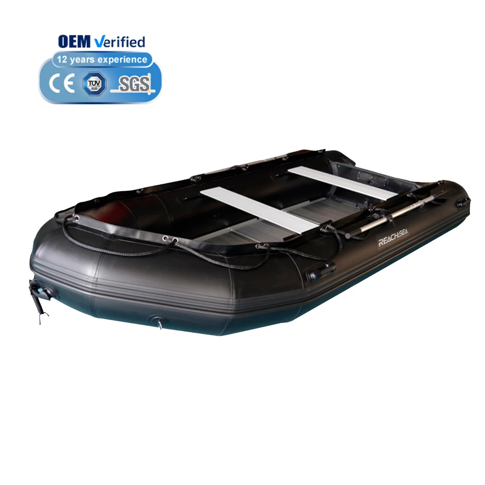 

Reachsea Aluminum Fishing Boat Inflatable Speed Boat Paddle Board Inflatable for Drifting Outdoors