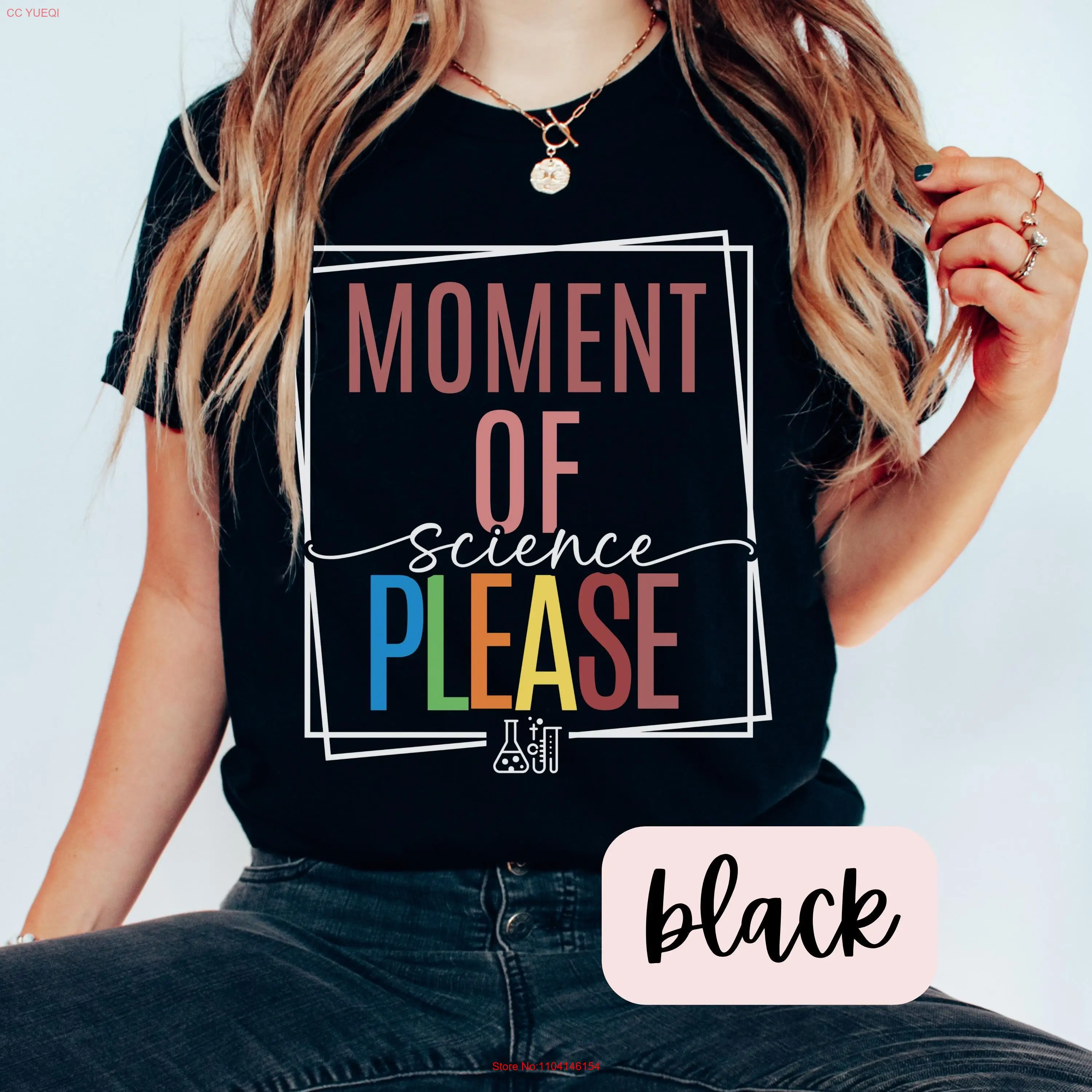 

A Moment Of Science Comfort Colors T Shirt Biology Teacher appreciation gift long or short sleeves