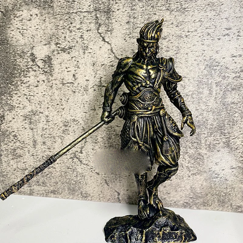 Creative Chinese QiTianDaShen ornament SunWuKong Character Home Study Computer Desktop Fish Tank Decoration Ornament 1PCS LI599