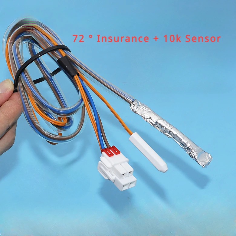 For LG refrigerator temperature sensor defrost thermostat temperature sensor probe double door to door fuse tube 10K