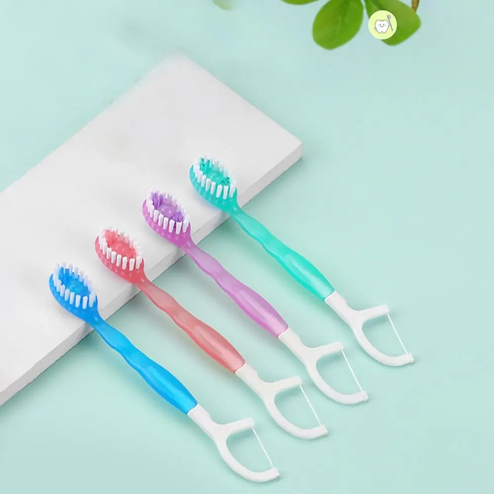 Mini Travel Toothbrushes 5 in 1 Pre-Pasted Toothbrush for Travel Disposable Portable Toothbrush with Freshening Bead Toothbrush