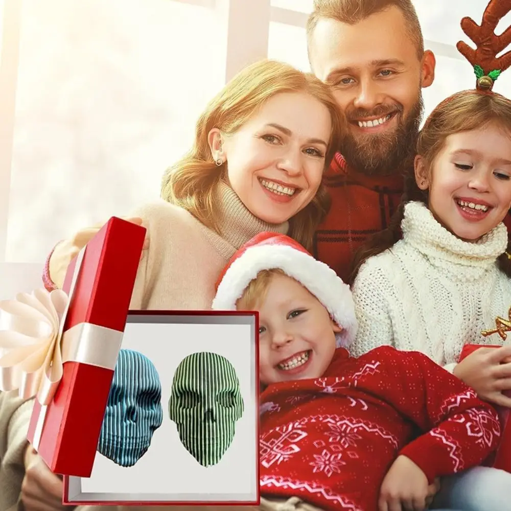 

Visual Illusion 3D Printing Skulls Toys Simulation Model Glowing Skeleton Cartoon Statue Luminous Quantum Skull