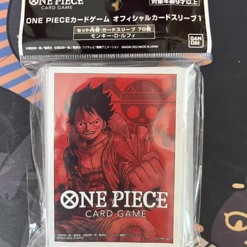 Bandai Hot 70pcs One Piece Card Sleeves 66x92mm Luffy Eustass Kid Kaido Crocodile 4 Styles Anime Protective Sleeves TCG Gift view 3