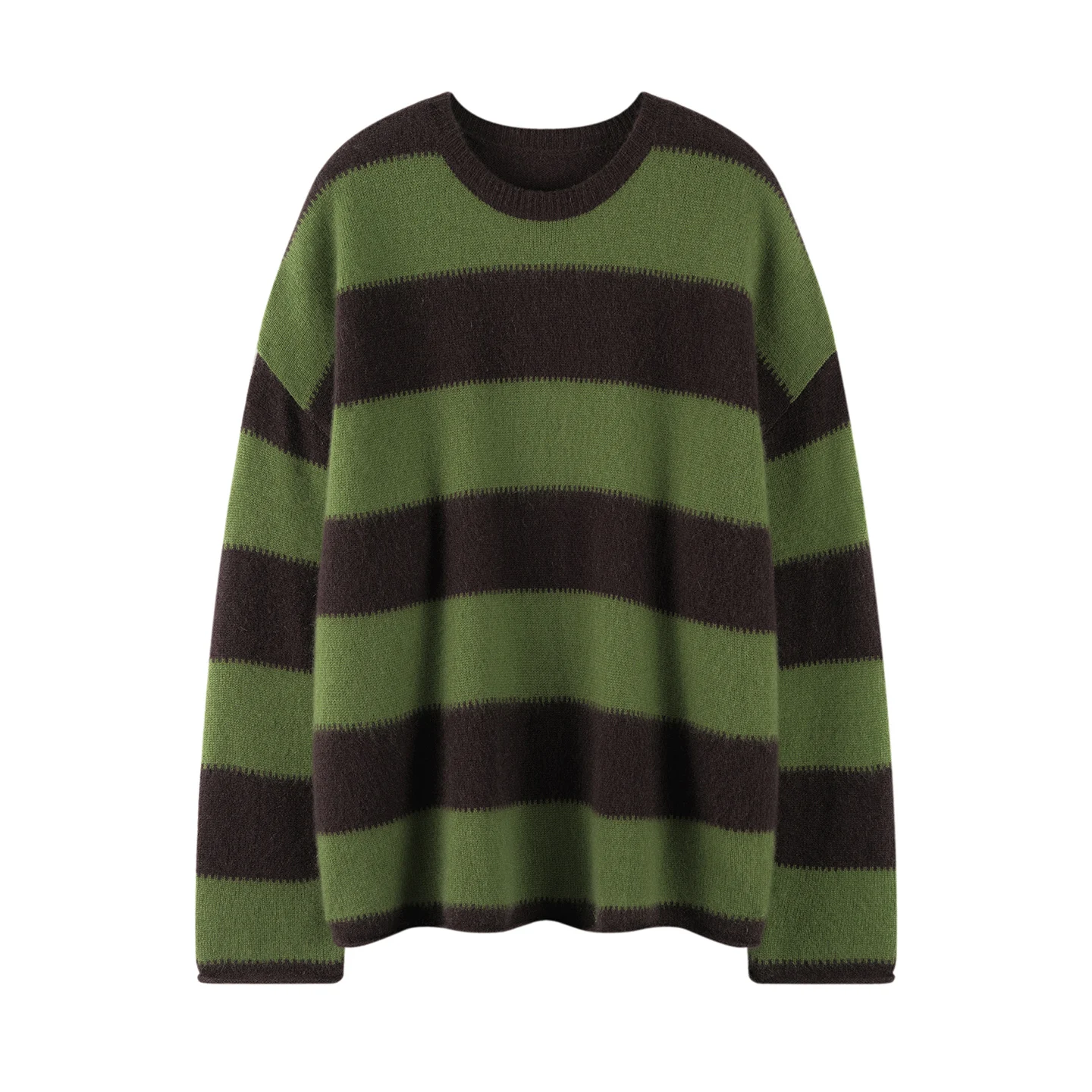 

Свитер из 100% чистого кашемира, женский полосатый базовый слой, элитный вязаный свитер люксового бренда на осень и зиму