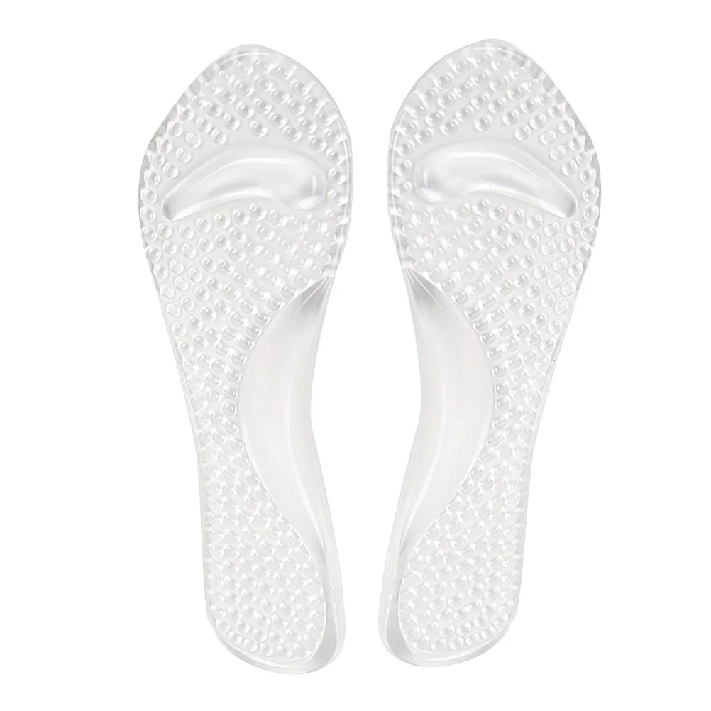 

Women Gel Arch Support High Heel Cushion Pads Silicone Pain Relief Self Adhesive Removable Reusable Foot Gel Insole for High