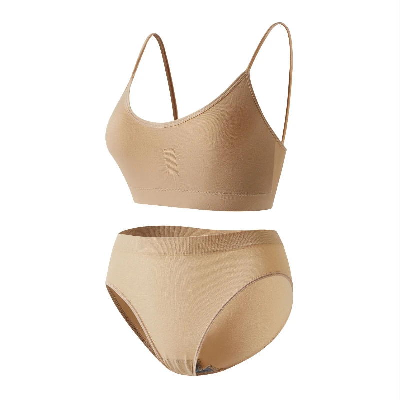 Comfortable Without Steel Rims Women's Underwear Lovely Breathable Soft Women's Bra Fashion Elegant Exquisite Women's Set