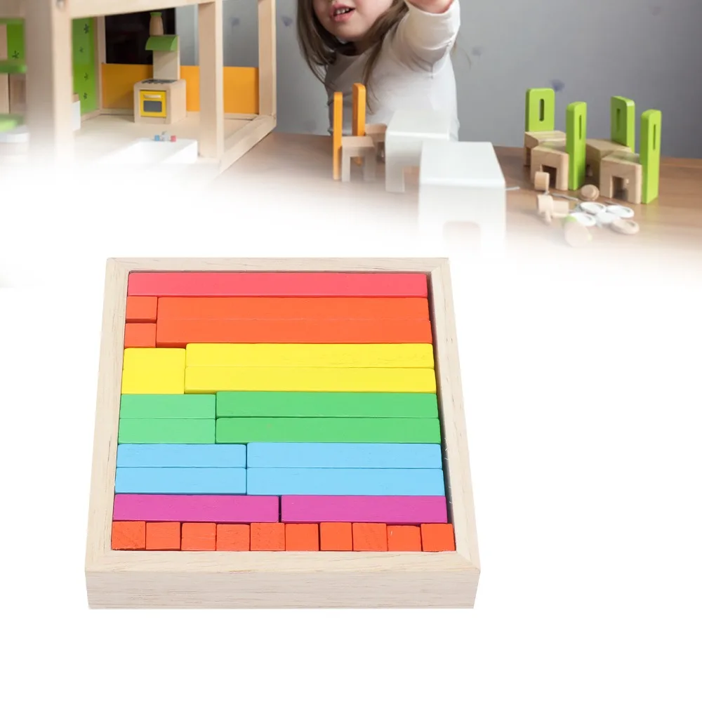 Practical Colorful Wooden Counting Sticks Arithmetic Toy Counting Sticks Kit Math Learning