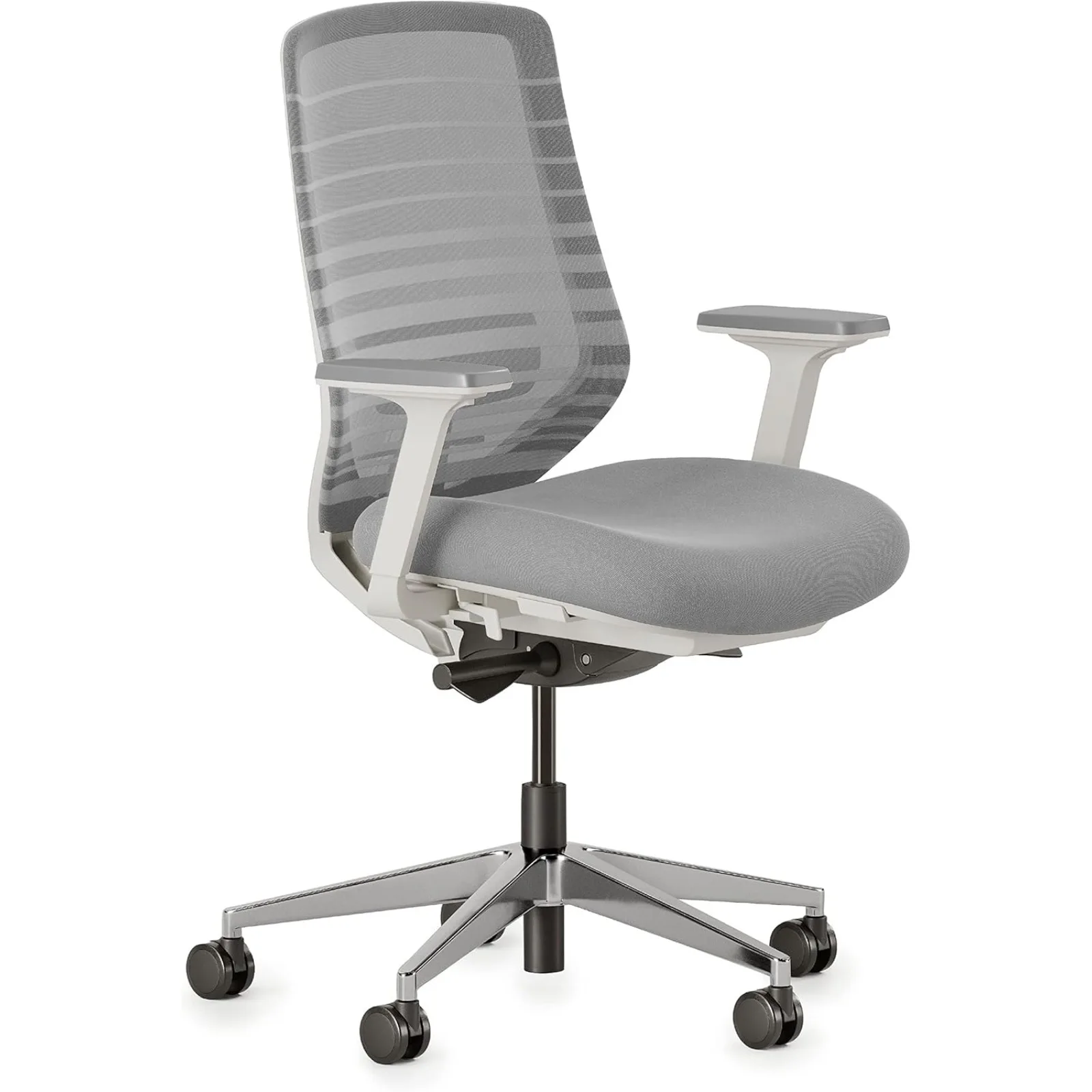 

US Ergonomic Chair - A Versatile Desk Chair with Adjustable Lumbar Support, Breathable Mesh Backrest, and Smooth Wheels