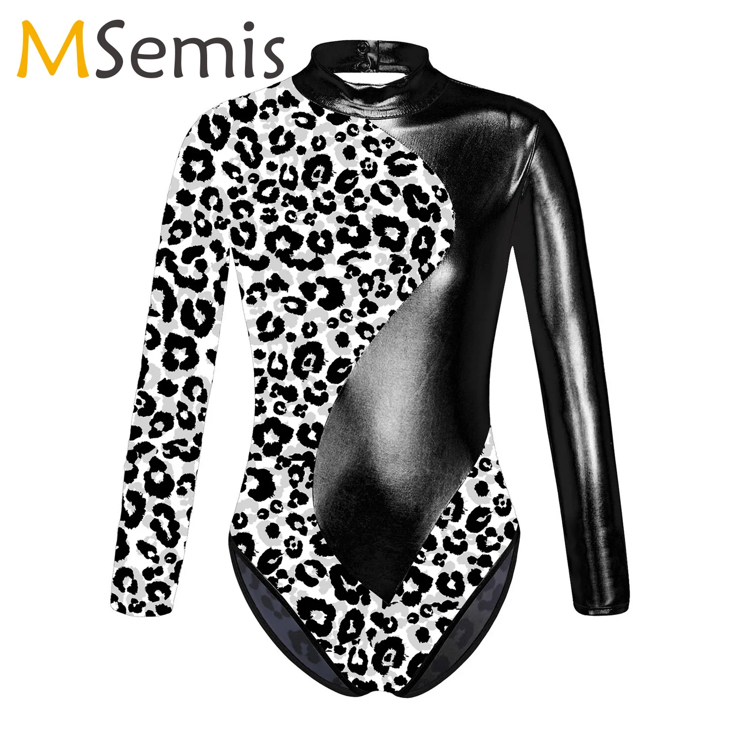 

Kids Girls Ballet Dance Leotard Long Sleeves Gymnastics Workout Bodysuit Cutout Skating Dancewear Ballerina Competition Jumpsuit